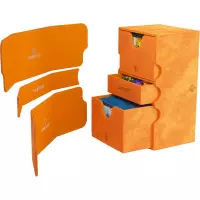 3. Gamegenic: Stronghold 200+ XL Convertible - Ekskluzywne Pudełko na Karty - Orange