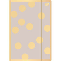 1. Interdruk Teczka z Gumką A4 Satin Gold Dots Złote Kółka 292933