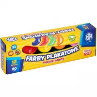 3. Astra Farby Plakatowe 12 Kolorów 20ml 301123043
