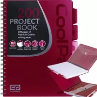 1. Coolpack Kołozeszyt Red A4 100 Kartek Kratka 94221CP