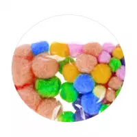 1.  Craft With Fun Ozdoba Dekoracyjna Kolorowe Pastelowe Pompony 402516