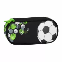 4. Starpak Piórnik Szkolny Tuba Usztywniana z Organizerem Football Green 550910