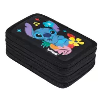 4. St.Majewski Piórnik Potrójny z Wyposażeniem Stitch Black Aloha 679889