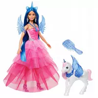 3. Mattel Lalka Barbie Sappsire Szcypta Magii Skrzydlaty Jednorożec HRR16