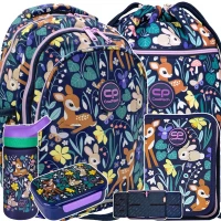 1. CoolPack Zestaw Szkolny Oh My Deer 5el. Plecak Jerry F029664 + Worek F070664 + Piórnik F076664