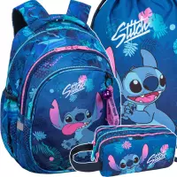 1. CoolPack Zestaw Szkolny Stitch Blue 3el Plecak F029780 + Worek F054780 + Piórnik F060780L