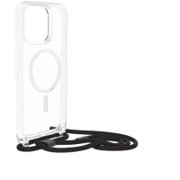 2. OtterBox React Necklace - obudowa ochronna ze smyczą do iPhone 15 Pro kompatybilna z MagSafe (clear)