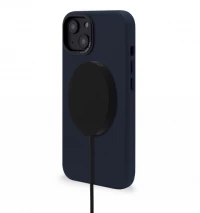 2. Decoded – skórzana obudowa ochronna do iPhone 14 Plus kompatybilna z MagSafe (Steel Blue)