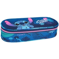 1. Coolpack Campus Piórnik Tuba Usztywniona z Organizerem Stitch Blue F062780