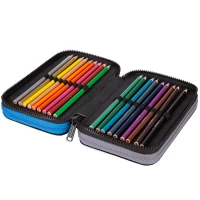 4. CoolPack Jumper 3 Piórnik Trzykomorowy z Wyposażeniem Gradient Grey E67511