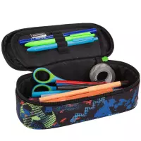 2. Coolpack Campus Piórnik Tuba Usztywniona z Organizerem Football Blue D062336