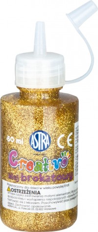 2. Astra Creativo Klej Brokatowy 60 ml 332114004 Złoty