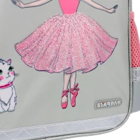 4. Plecak Wycieczkowy Szaro-Rożowa Ballerina 486126
