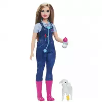 4. Mattel Barbie Lalka Weterynarka Na Farmie HRG42 