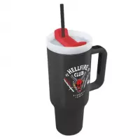 5. Kubek Podróżny ze Słomką Stranger Things - Hellfire Club - 1180 ml