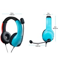 7. PDP SWITCH Słuchawki Przewodowe LvL40 Red/Blue