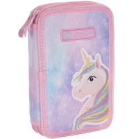 5. AstraBag Piórnik AC2 Dwukomorowy bez Wyposażenia Fairy Unicorn 503022049