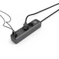 6. Hama Listwa Zasilająca PWR-ST 2W 1.4M/USB-C+A/65W PD/SW/SH