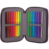 2. Hash Piórnik Trzykomorowy z Wyposażeniem AC31 Holo Ultraviolet Cats 503022058