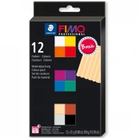 1. Staedtler Fimo Professional Zestaw Masy Termoutwardzalnej Basic Colour 12x25g 053485