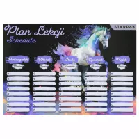 2. Starpak Plan Lekcji z Tabliczką Mnożenia A5 Konie 560063