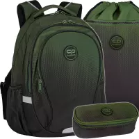 1. CoolPack Zestaw Szkolny Gradient Grass 3el Plecak F002757 + Worek F070757 + Piórnik F062757