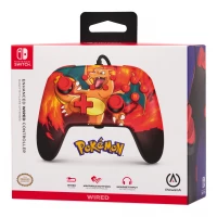 12. PowerA SWITCH Pad Przewodowy Enhanced Pokemon Charizard Vortex