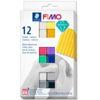 1. Staedtler Fimo Effect Zestaw Masy Termoutwardzalnej Effect Colours 12x25g 053461