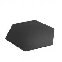 2. Gamegenic: Magnetic Dice Tray - Hexagonal - Sześciokątna Mata do Kości - Black/Gray