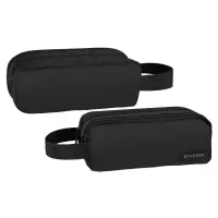4. Starpak Piórnik Saszetka Podwójna Black 517383 