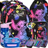 1. CoolPack Jerry Stitch Black Zestaw 5el Plecak F029886 + Piórnik F067886 + Worek F054886