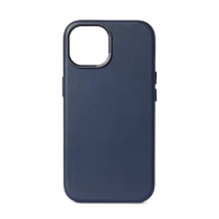 1. Decoded – skórzana obudowa ochronna do iPhone 15 kompatybilna z MagSafe (ture navy)