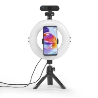 24. Hama Lampa Pierścieniowa z Mini Statywem Spotlight Smart 80