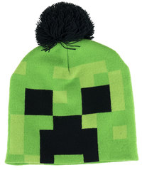 1. Astra Minecraft Czapka Zimowa Creeper Zielona M/L