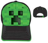 1. Astra Minecraft Czapka z Daszkiem Creeper Zielona