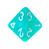 9. Komplet kości REBEL RPG - Kamienie Księżycowe - Turkus