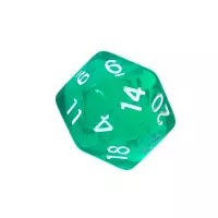 8. Komplet kości REBEL RPG - Mini Kryształowe - Zielone