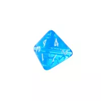 8. Komplet kości REBEL RPG - Mini Kryształowe - Niebieskie