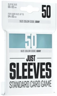 1. Gamegenic: Just Sleeves - Standard Card Game Sleeves (66x91 mm) - Koszulki na Karty - 50 sztuk