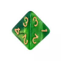 2. Komplet kości REBEL RPG - Dwukolorowe - Miętowo-zielone