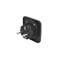 5. Hama Travel Adapter Type E and F, 3-Pin Black