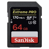 3. SanDisk Secure Digital (SDXC) Extreme Pro 64GB 170MB/s V30 UHS-I U3