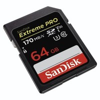 2. SanDisk Secure Digital (SDXC) Extreme Pro 64GB 170MB/s V30 UHS-I U3