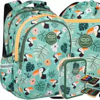 1. Zestaw 3el. Coolpack Joy S Plecak Szkolny Toucans F048662 + Worek F070662 + Piórnik F066662