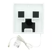 2. Neonowa Lampka Ścienna Minecraft Creeper