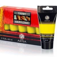 1. Astra Artea Farby Akrylowe 5 Tub 60ml Kadmium Cytrynowy 83410928