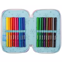 4. CoolPack Jumper 3 Piórnik Trzykomorowy Z Wyposażeniem Frozen F067776