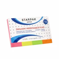 2. STARPAK Zakładki Indeksujące 50x20mm Neonowe 40szt 227917