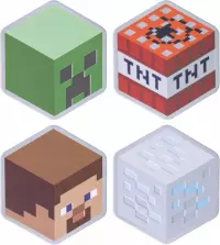 2. Zestaw 4 Podkładek Minecraft