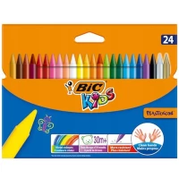 3. Bic Kids Kredki Świecowe Plastidecor 24 Kolory 010722